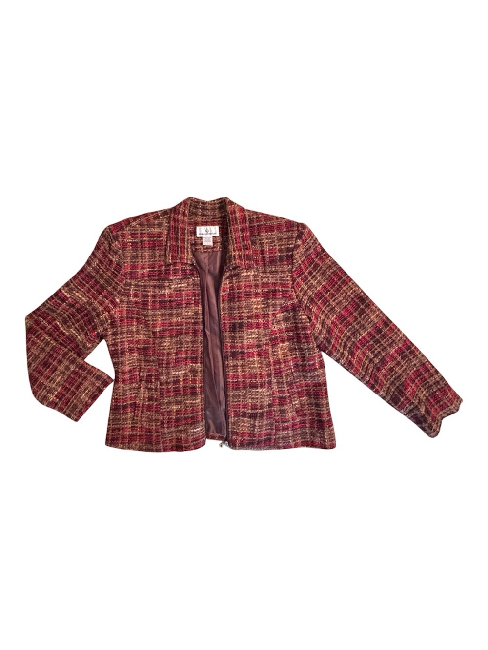 Classic Brown Plaid Jacket